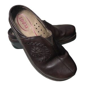 Klogs Dark Brown Leather Clogs